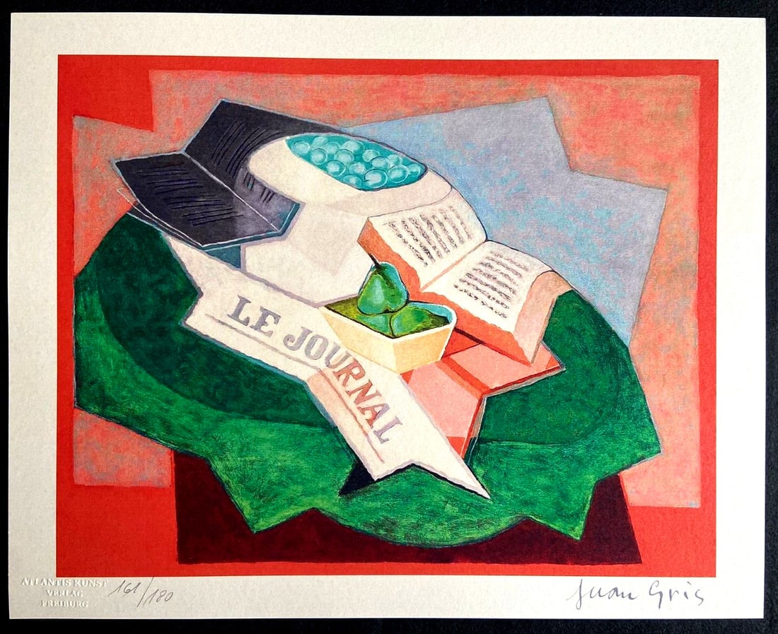 Paul Klee Lithograph with Juan Gris Stamp: Paul Klee Lithograph with Juan Gris Stamp A rare opportunity to own a unique piece of art, this lithograph by Juan Gris is a stunning example of modernist printmaking. Printed in 1982 by Atlantis Verl