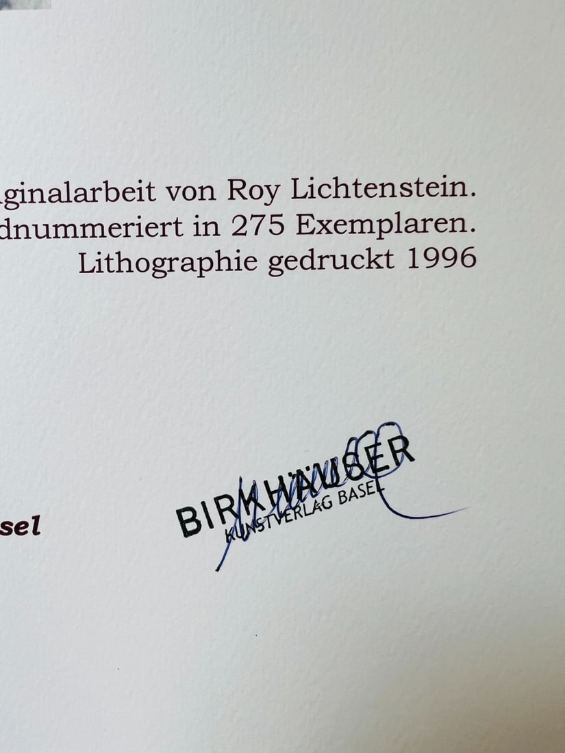 Numbered Roy Lichtenstein Lithograph - 14