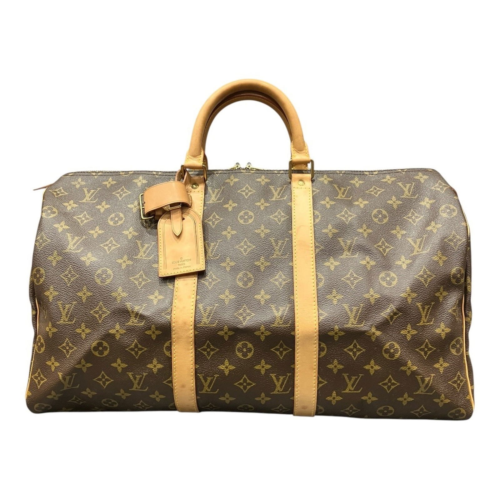 Louis Vuitton Boston Bag PVC: Louis Vuitton Boston Bag PVC A pre-owned Louis Vuitton Boston Bag in rich brown PVC, offering a sleek and versatile design perfect for everyday carry. With its iconic monogram pattern and durable PVC