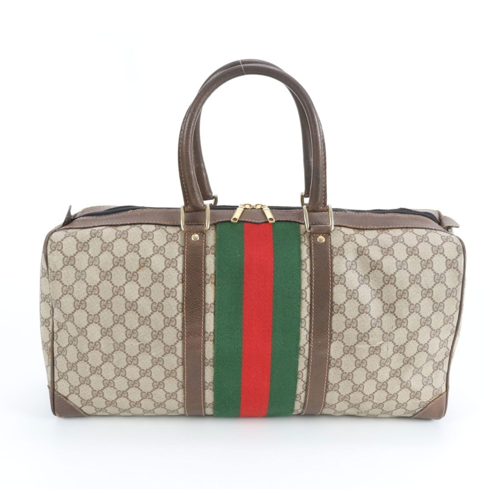 Coated Canvas - Gucci Boston Bag - Tote Bag Leather (1 of 10)