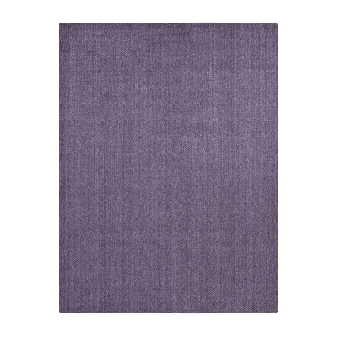 8'x10' Liserian Purple Hand Loomed Pure Wool Tone on Rug: 8'x10' Liserian Purple Hand Loomed Pure Wool Tone on Rug Experience the rich beauty of Indian craftsmanship in this stunning 8'x10' hand loomed pure wool tone on rug, expertly woven with an intricate