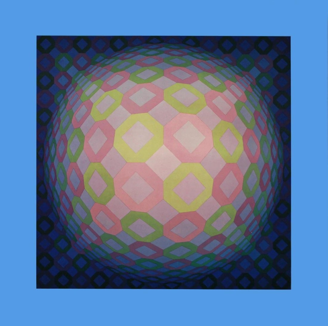 Hliogravure - Victor Vasarely - Composition - Octogone: Hliogravure - Victor Vasarely - Composition - Octogone Experience the mesmerizing world of Hliogravure with Victor Vasarely's iconic Composition - Octogone, printed on high-quality 280 gm M2 gloss pap