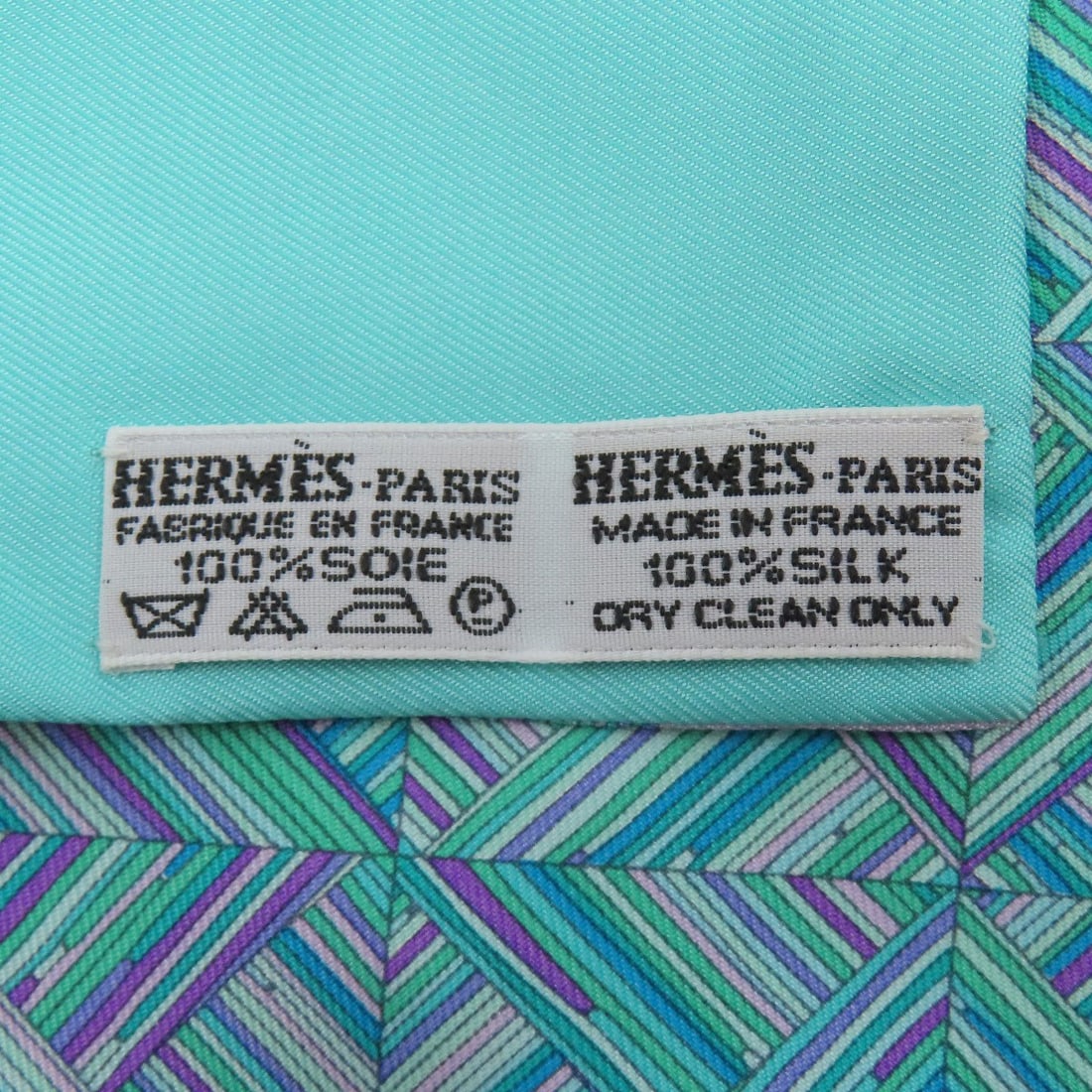 Hermes Geometric Pattern Silk Scarf - 5
