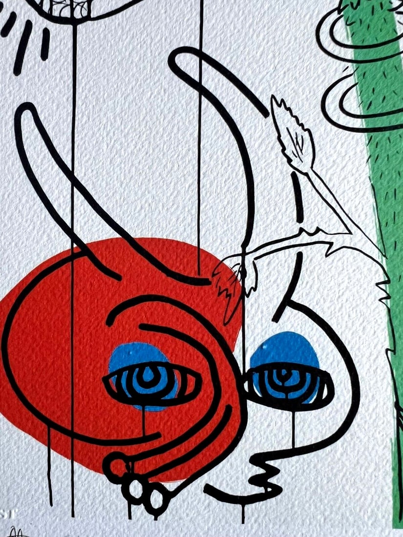 180ex Keith Haring Lithograph Numbered Op - 7