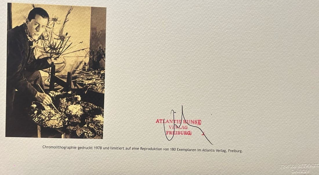 And Bernard Buffet Lithograph Op With Numbered - 9