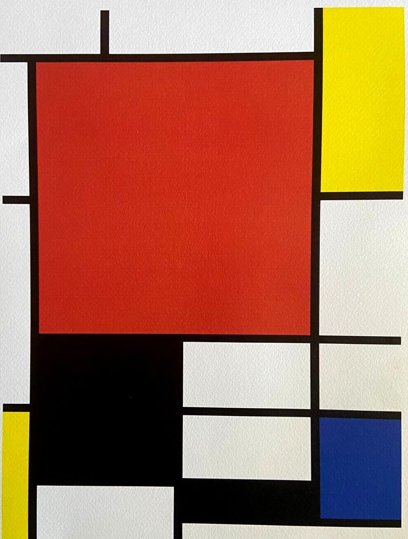 Numbered Piet Mondrian Lithograph - 2