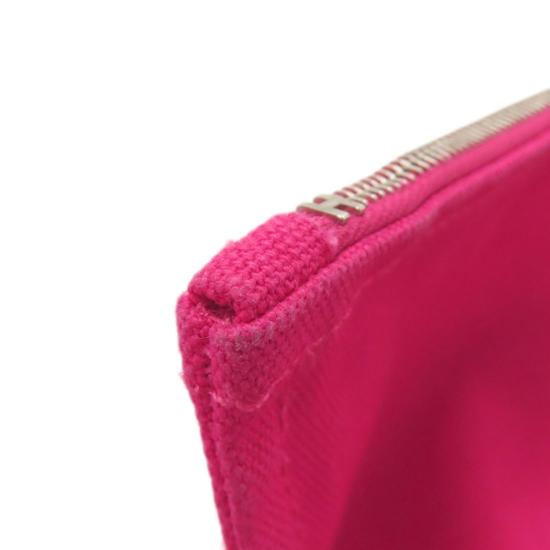 Hermes Logo Canvas Pouch - 13