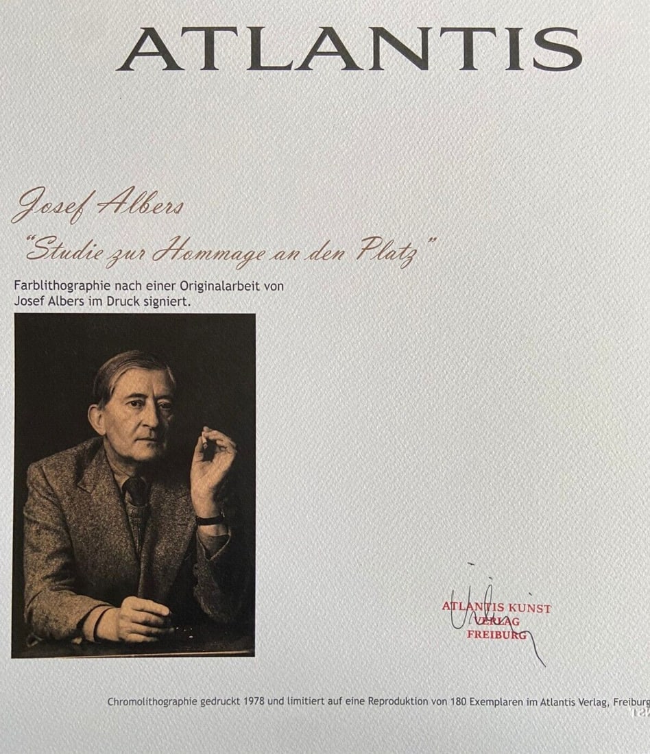 Josef Albers Lithograph #Op Numbered - 6