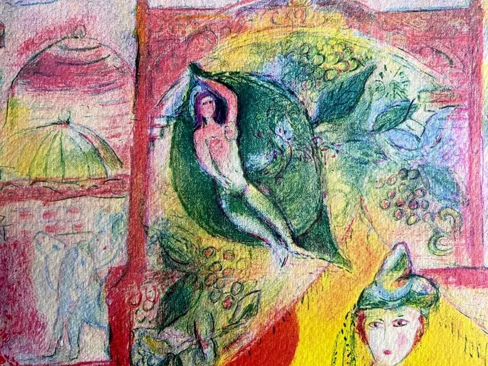 Chagall Lithograph Collection Stamp (Numbered) - 4