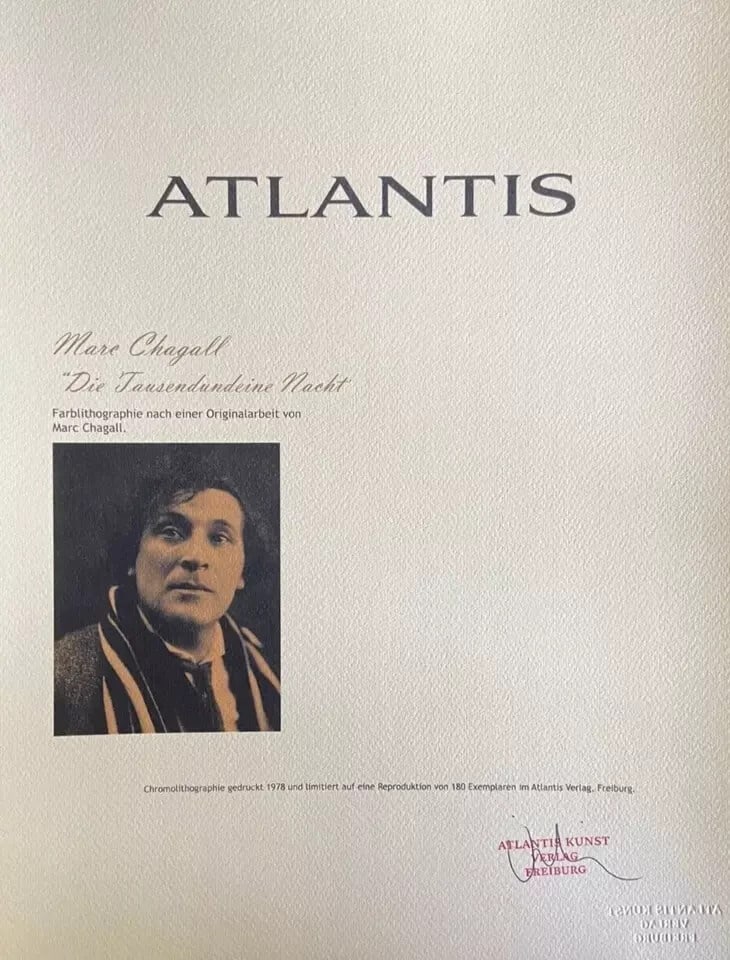 Chagall Lithograph Collection Stamp (Numbered) - 9