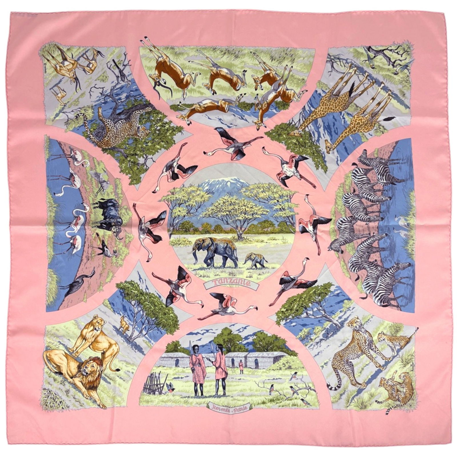 100% Hermes Scarf Silk: 100% Hermes Scarf Silk A stunning 100% silk Hermes scarf in vibrant multi-colors, with a beautiful pink hue that adds a touch of elegance to any outfit. Made from the finest quality silk, this iconic