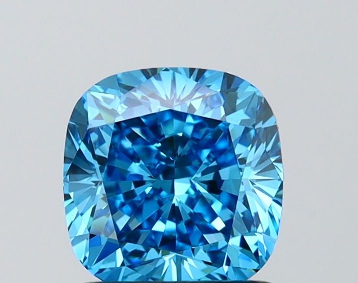 Loose Lab Diamond - IGI Cushion Modified 1.52ct Fancy Intense Blue VVS2: Loose Lab Diamond - IGI Cushion Modified 1.52ct Fancy Intense Blue VVS2 Experience the unparalleled beauty of a lab-grown diamond, certified by the International Gemological Institute (IGI) as Fancy I