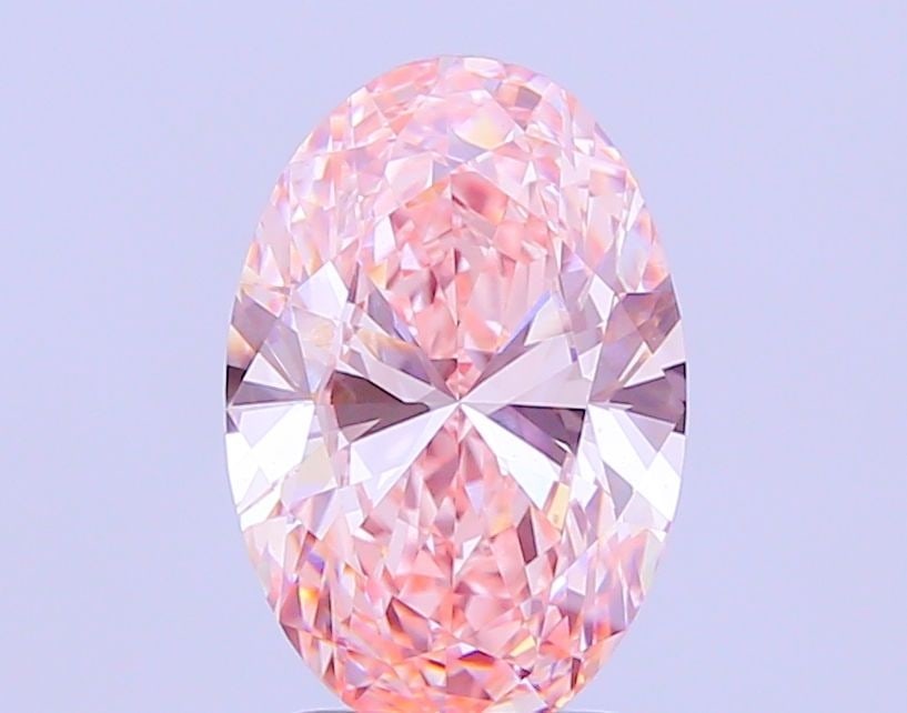 IGI Oval 3.06ct Fancy Intense Pink VVS2 Loose Lab Diamond: IGI Oval 3.06ct Fancy Intense Pink VVS2 Loose Lab Diamond Experience the rare beauty of a Fancy Intense Pink diamond, one of the most coveted colors in diamonds. This stunning 3.06ct lab-grown gem boa
