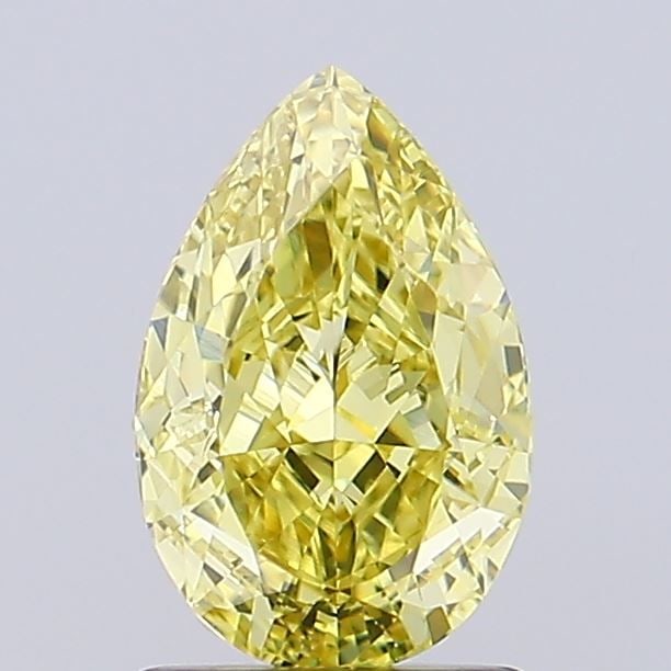 Loose Lab Diamond - IGI Pear 1.44ct Fancy Intense Yellow VVS1: Loose Lab Diamond - IGI Pear 1.44ct Fancy Intense Yellow VVS1 Experience the warmth and brightness of a genuine lab-grown diamond, certified by IGI as a Fancy Intense Yellow VVS1. This exceptional 1.4