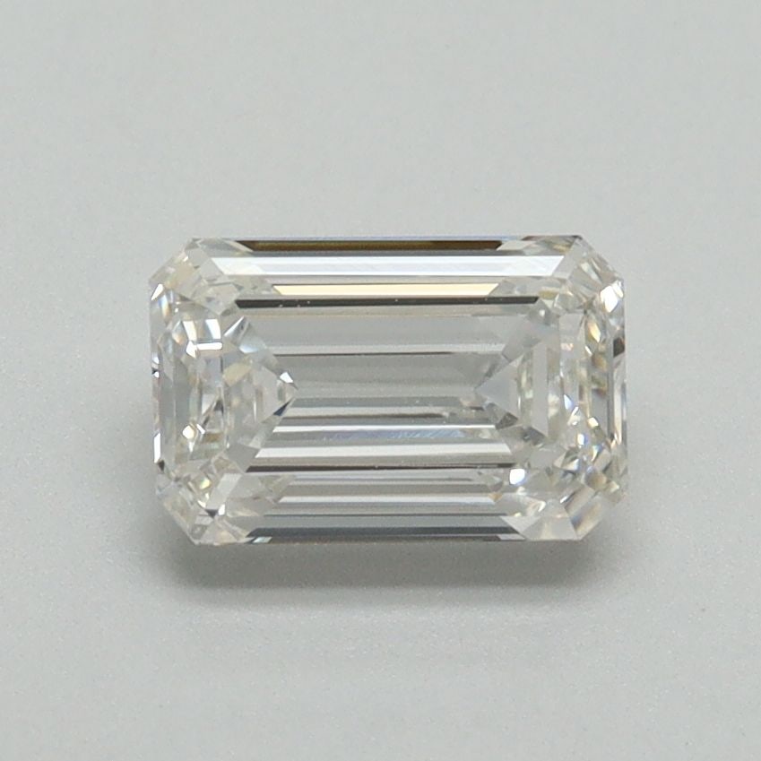 Loose 1.13ct F VVS2 Emerald Diamond: Loose 1.13ct F VVS2 Emerald Diamond A stunning lab-grown diamond emerald, boasting exceptional clarity and color, shines with a radiant F color and VVS2 clarity grade. Its EX polish and symmetry ensur