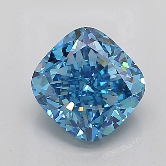 Loose Lab Diamond - IGI Cushion Modified 2.04ct Fancy Vivid Blue VVS2: Loose Lab Diamond - IGI Cushion Modified 2.04ct Fancy Vivid Blue VVS2 Experience the rare beauty of a Fancy Vivid Blue lab diamond, certified by the International Gemological Institute (IGI) as VVS2 c