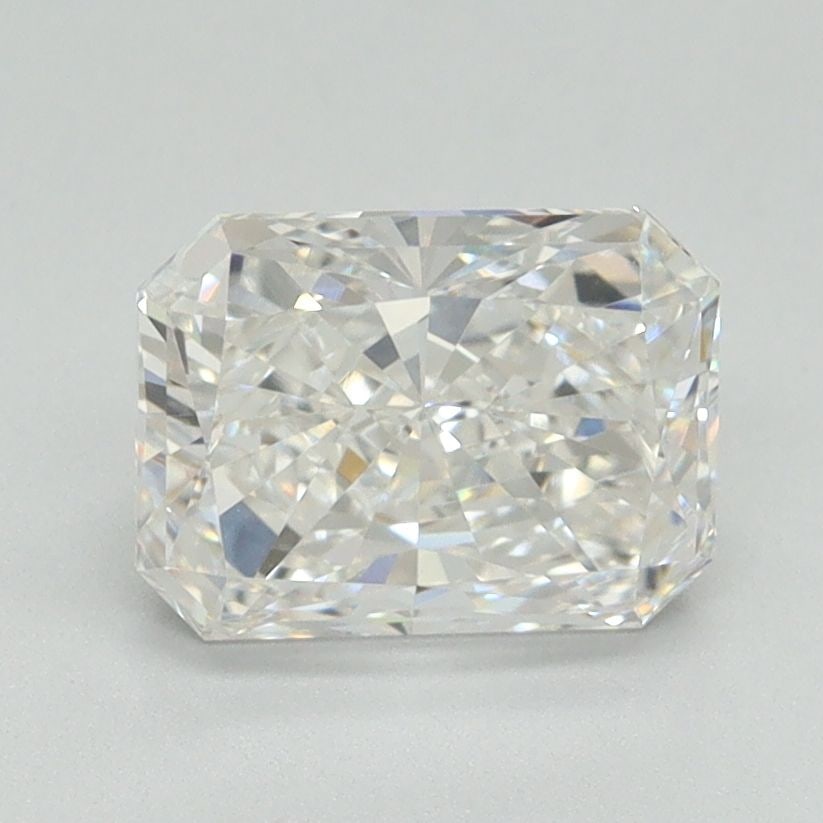 Loose 1.59ct F VVS2 Radiant Lab Diamond: Loose 1.59ct F VVS2 Radiant Lab Diamond A rare and exceptional lab-grown diamond, this 1.59ct F VVS2 Radiant showcases unparalleled brilliance with its EX polish and symmetry. Its flawless clarity and