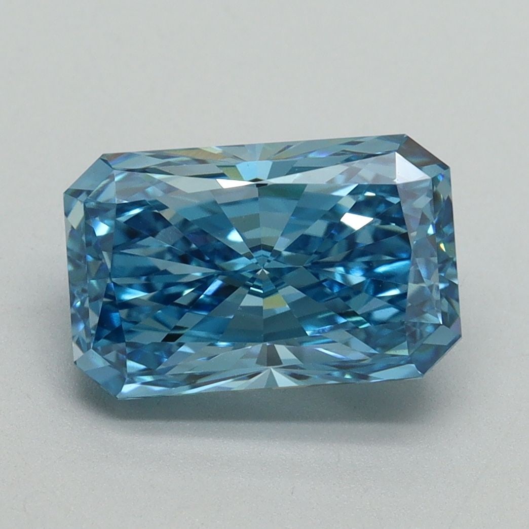 IGI Radiant 3.04ct Fancy Vivid Blue VVS2 Loose Lab Diamond: IGI Radiant 3.04ct Fancy Vivid Blue VVS2 Loose Lab Diamond Experience the breathtaking beauty of a lab-grown Fancy Vivid Blue diamond, certified by IGI as VVS2 in clarity and EX in polish and symmetry