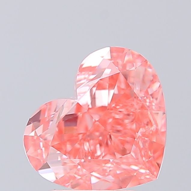 Loose Lab Diamond - IGI Heart 3.17ct Fancy Vivid Pink VVS2: Loose Lab Diamond - IGI Heart 3.17ct Fancy Vivid Pink VVS2 A true gem for the modern collector, this exquisite 3.17ct lab-grown diamond boasts an unparalleled Fancy Vivid Pink hue and exceptional clar