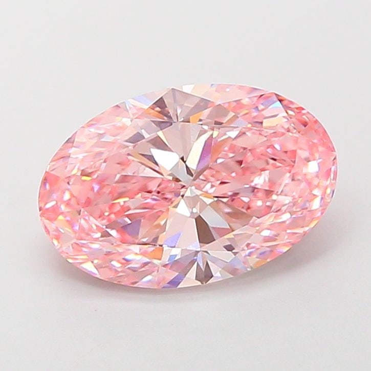 IGI Oval 4.51ct Fancy Vivid Pink VVS2 Loose Lab Diamond: IGI Oval 4.51ct Fancy Vivid Pink VVS2 Loose Lab Diamond Experience the rare beauty of a Fancy Vivid Pink diamond, one of the most coveted colors in the world of gemstones. This exquisite 4.51ct lab-gr