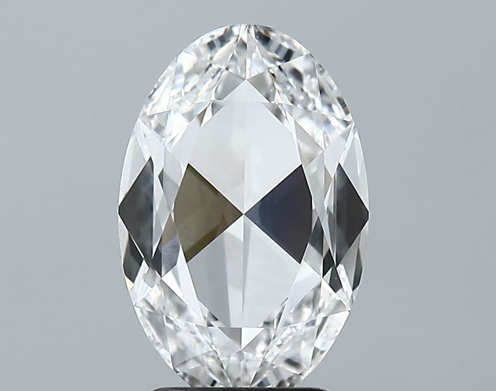 Loose Lab Diamond - GCAL Oval 2.13ct E VVS2: Loose Lab Diamond - GCAL Oval 2.13ct E VVS2 A rare and exceptional oval-shaped lab diamond, certified by GCAL as 2.13 carats of E color, VVS2 clarity, and EX polish and symmetry. Grown in a lab to mim