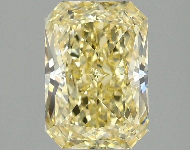 IGI Radiant 2.09ct Fancy Intense Yellow VVS2 Loose Lab Diamond: IGI Radiant 2.09ct Fancy Intense Yellow VVS2 Loose Lab Diamond Experience the vibrant warmth of a genuine lab-grown Fancy Intense Yellow diamond, boasting exceptional clarity (VVS2) and polish (EX),