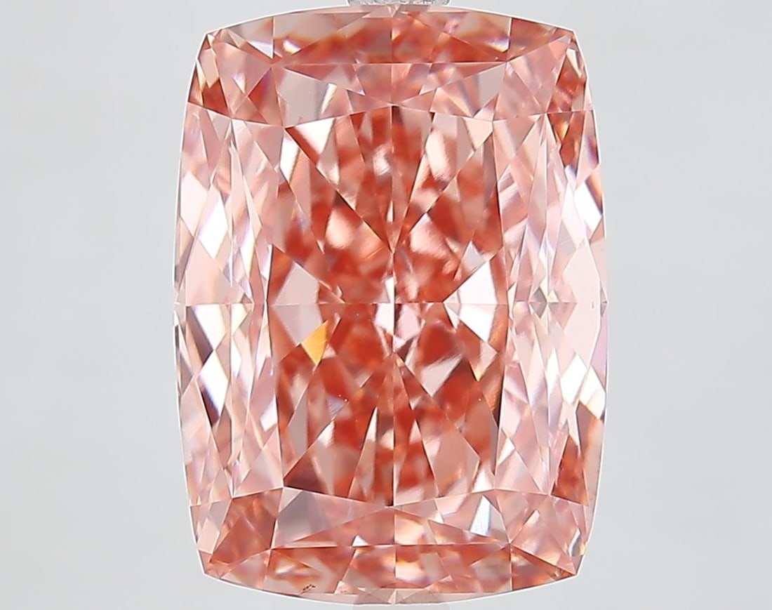 Loose Lab Diamond - IGI Cushion Modified 7.56ct Fancy Vivid Pink VVS2: Loose Lab Diamond - IGI Cushion Modified 7.56ct Fancy Vivid Pink VVS2 Experience the rare beauty of a Fancy Vivid Pink lab-grown diamond, certified by the International Gemological Institute (IGI) as