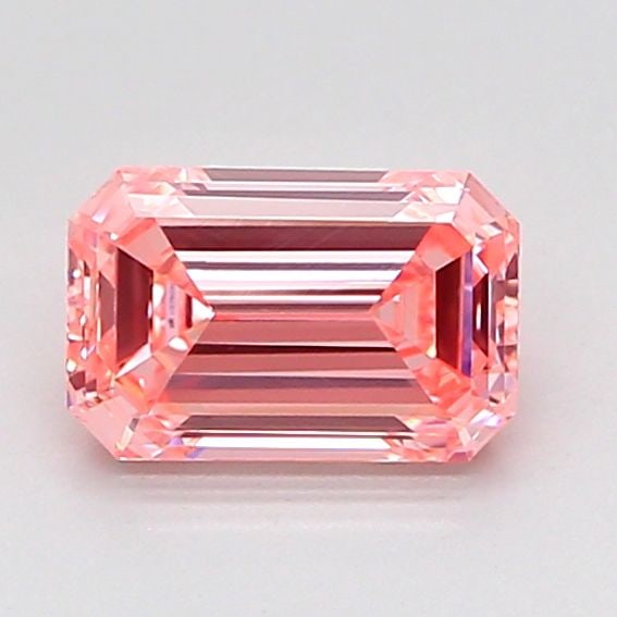 Loose Lab Diamond - IGI Emerald 1.0ct Fancy Vivid Pink VVS2: Loose Lab Diamond - IGI Emerald 1.0ct Fancy Vivid Pink VVS2 Experience the breathtaking beauty of a lab-grown diamond, certified by the International Gemological Institute (IGI) as a Fancy Vivid Pink