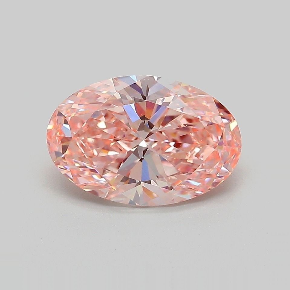 IGI Oval 2.16ct Fancy Vivid Pink VVS2 Loose Lab Diamond: IGI Oval 2.16ct Fancy Vivid Pink VVS2 Loose Lab Diamond Experience the rare beauty of a Fancy Vivid Pink diamond, one of the most coveted colors in the world of gemstones. This stunning 2.16ct lab-gro