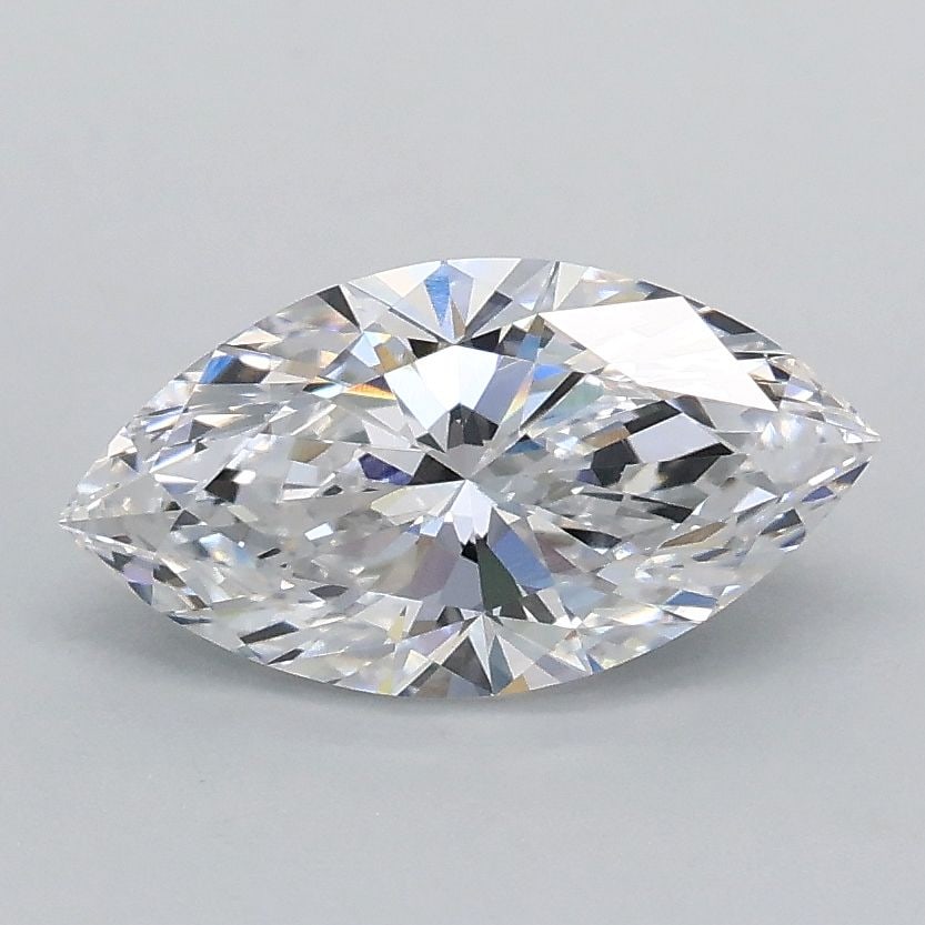 IGI Marquise 0.9ct D VVS2 Loose Lab Diamond: IGI Marquise 0.9ct D VVS2 Loose Lab Diamond Experience the brilliance of a lab-grown diamond, certified by IGI as a 0.9ct D VVS2 Marquise cut gemstone with exceptional clarity and polish. This exquisi