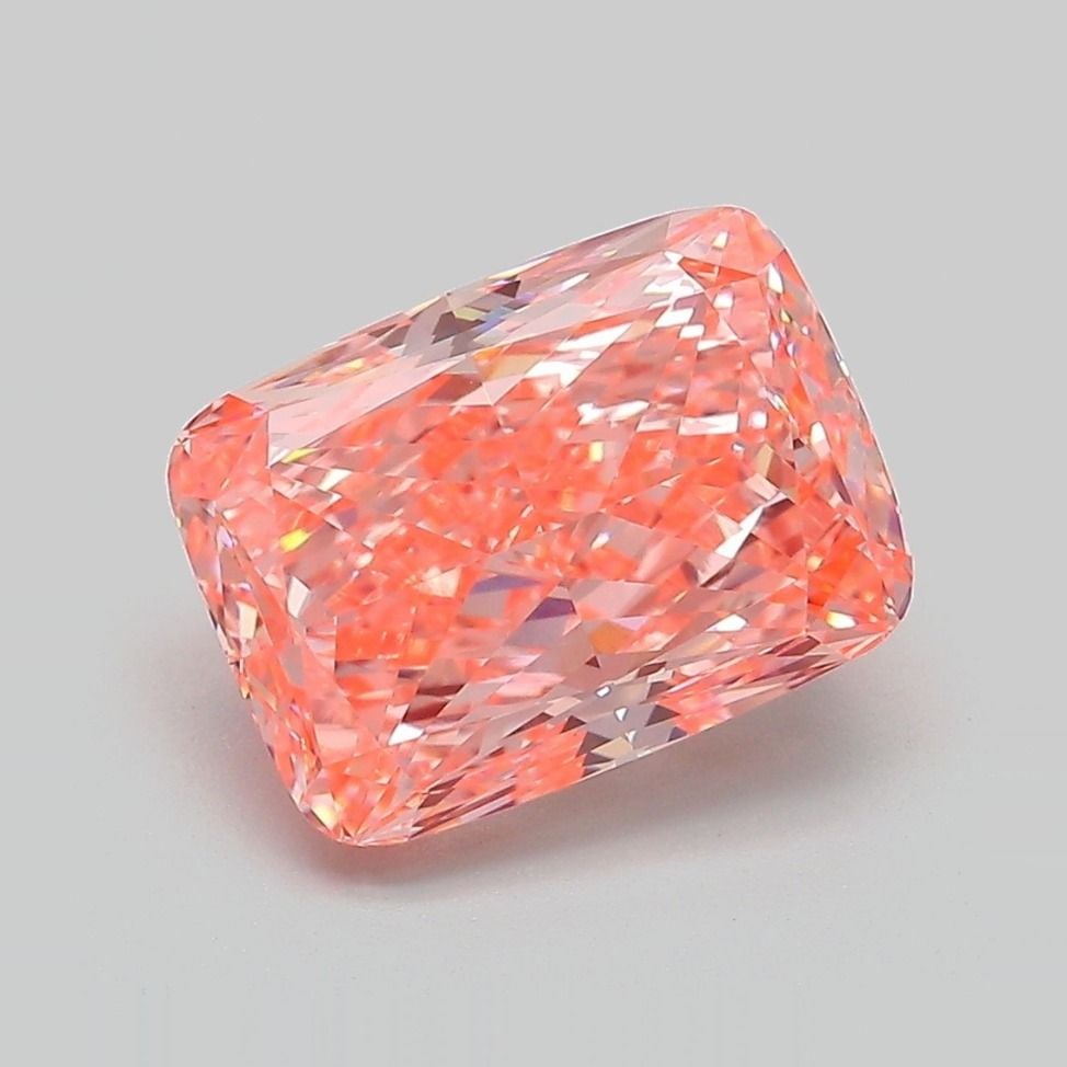 Vivid Pink VVS2 3.62ct Loose IGI Modified Fancy Cushion Diamond (1 of 1)
