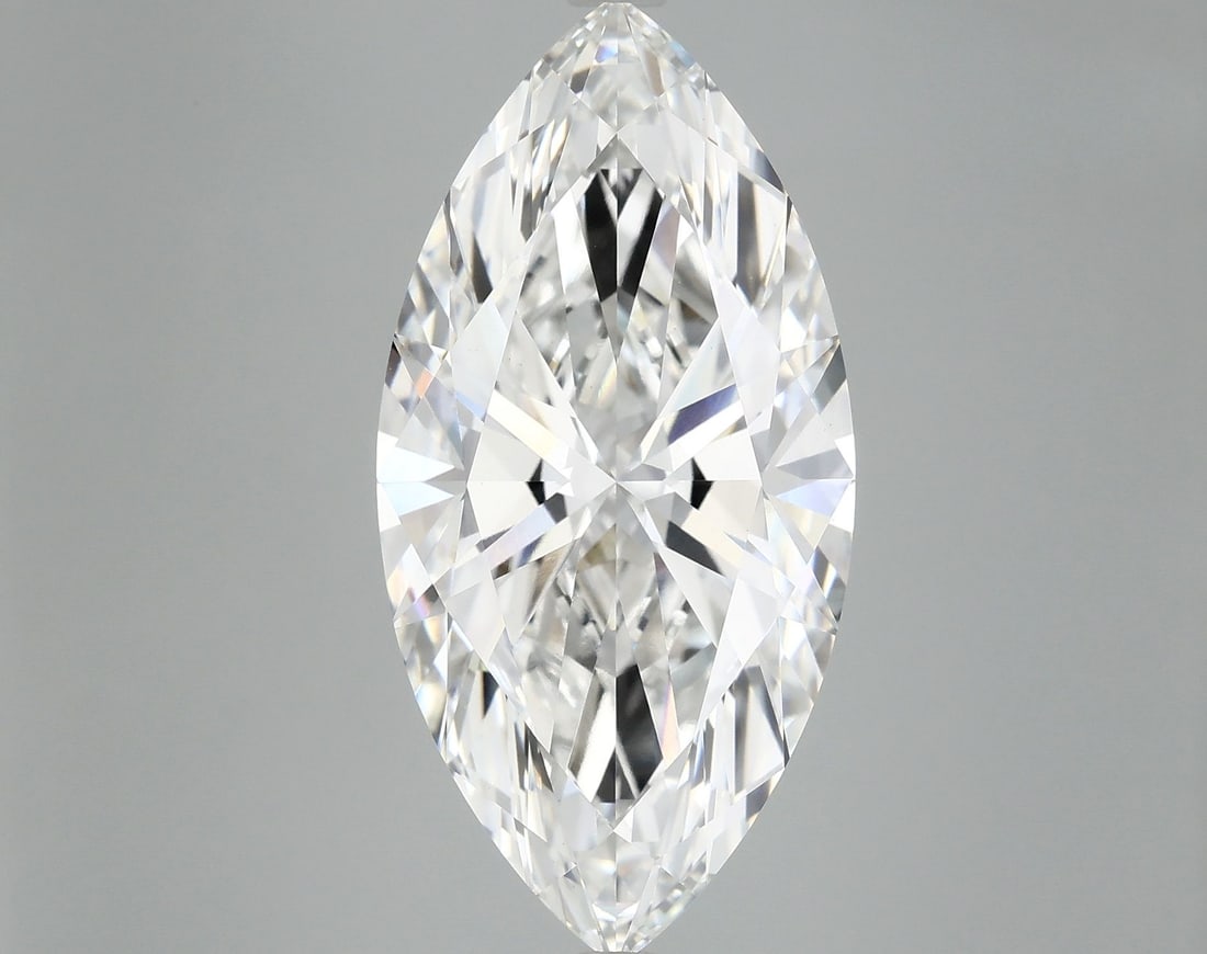 IGI Marquise 9.04ct E VVS2 Loose Lab Diamond: IGI Marquise 9.04ct E VVS2 Loose Lab Diamond Experience the exceptional quality of this stunning 9.04ct IGI Marquise lab diamond, boasting an impressive EX polish and symmetry, with a vibrant color gr