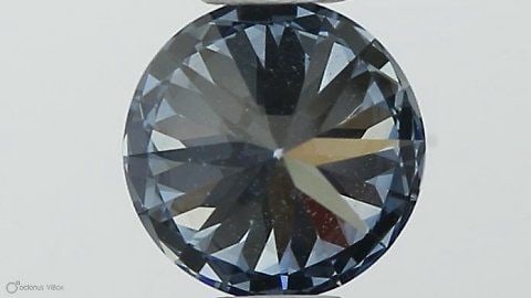 IGI Round 0.42ct Fancy Vivid Blue VVS1 Loose Lab Diamond: IGI Round 0.42ct Fancy Vivid Blue VVS1 Loose Lab Diamond Experience the breathtaking beauty of a lab-grown Fancy Vivid Blue diamond, certified by IGI as VVS1 clarity and EX cut, color, and polish. Thi