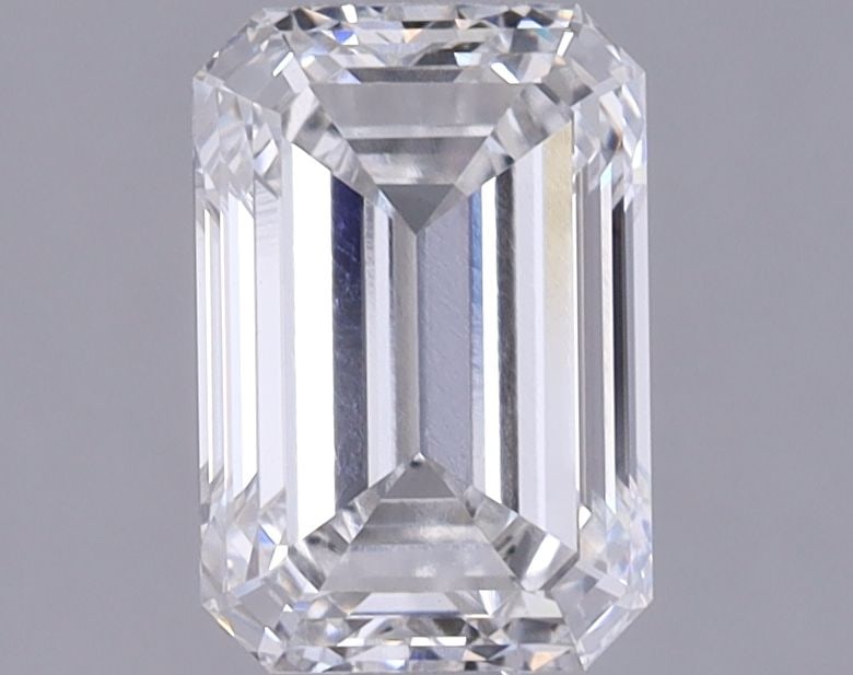 IGI Emerald 1.34ct F VVS2 Loose Lab Diamond: IGI Emerald 1.34ct F VVS2 Loose Lab Diamond A stunning lab-grown emerald-cut diamond, certified by the International Gemological Institute (IGI), boasts exceptional clarity and color. With its impress