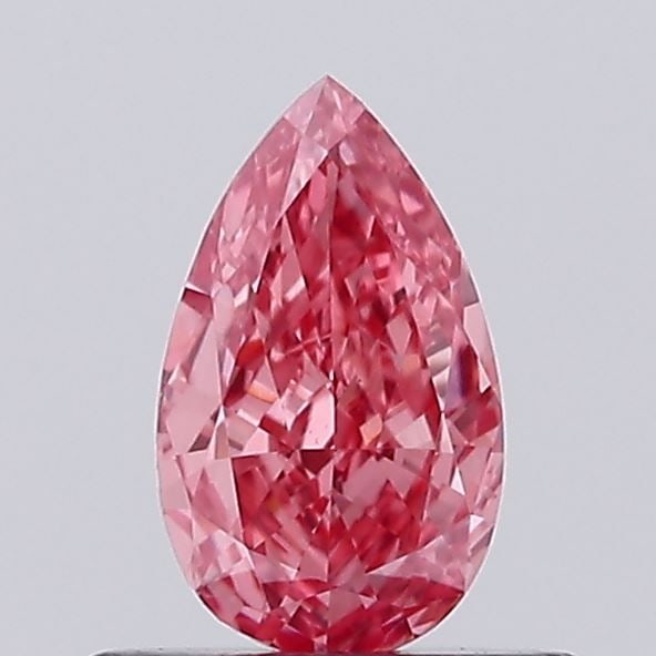 Loose Lab Diamond - Pear 0.47ct Fancy Vivid Red VVS2: Loose Lab Diamond - Pear 0.47ct Fancy Vivid Red VVS2 Experience the unparalleled beauty of nature with this exquisite loose lab-grown diamond, boasting a vibrant Fancy Vivid Red color and exceptional