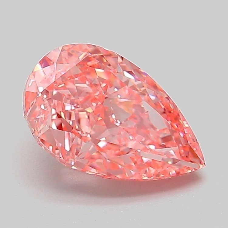Loose Lab Diamond - IGI Pear 1.59ct Fancy Vivid Pink VVS2: Loose Lab Diamond - IGI Pear 1.59ct Fancy Vivid Pink VVS2 A true gem for the modern collector, this exquisite loose lab diamond boasts an unparalleled Fancy Vivid Pink hue and exceptional clarity of V