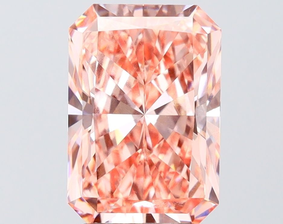 IGI Radiant 3.51ct Fancy Vivid Pink VVS2 Loose Lab Diamond: IGI Radiant 3.51ct Fancy Vivid Pink VVS2 Loose Lab Diamond Experience the unparalleled beauty of nature with this stunning 3.51ct Fancy Vivid Pink VVS2 lab-grown diamond, certified by IGI and boasting