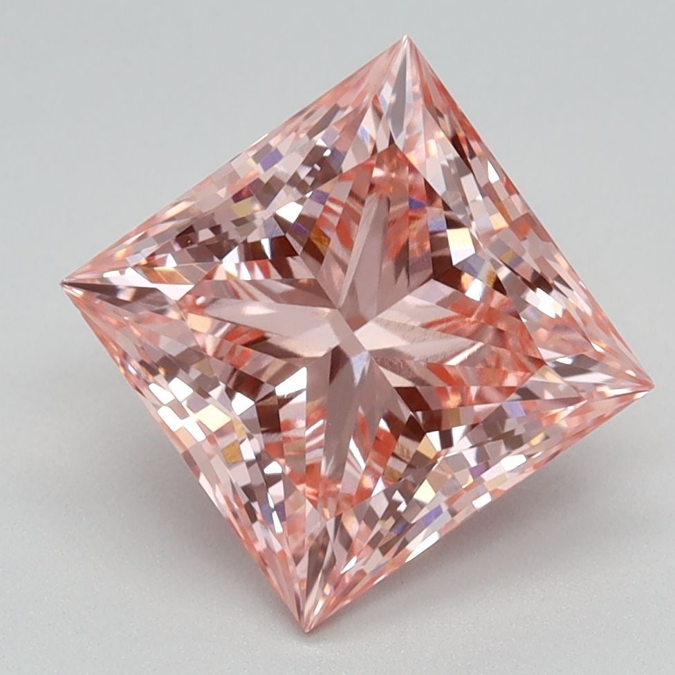 IGI Princess 2.6ct Fancy Vivid Pink VVS2 Loose Lab Diamond: IGI Princess 2.6ct Fancy Vivid Pink VVS2 Loose Lab Diamond Experience the unparalleled beauty of a lab-grown Fancy Vivid Pink diamond, certified by the International Gemological Institute (IGI) as VVS