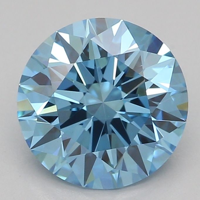 IGI Round 1.04ct Fancy Vivid Blue VVS2 Loose Lab Diamond: IGI Round 1.04ct Fancy Vivid Blue VVS2 Loose Lab Diamond Experience the breathtaking beauty of a Fancy Vivid Blue diamond, one of the rarest and most coveted colors in nature. This 1.04ct IGI-certifie