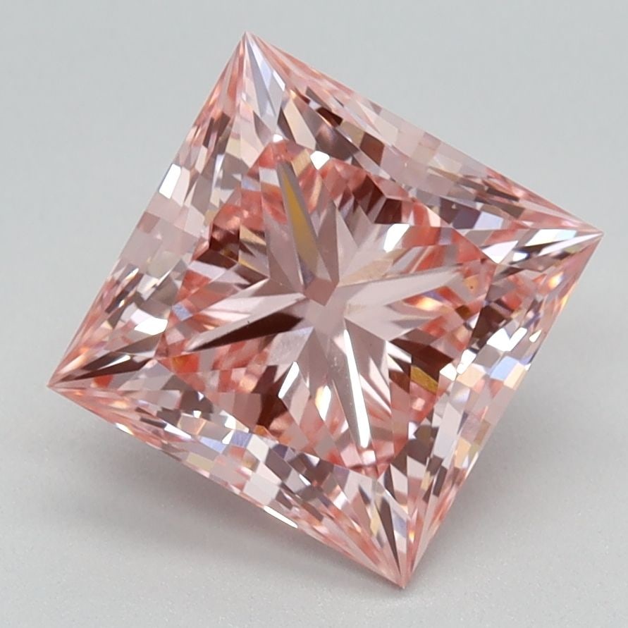IGI Princess 2.24ct Fancy Vivid Pink VVS2 Loose Lab Diamond: IGI Princess 2.24ct Fancy Vivid Pink VVS2 Loose Lab Diamond Experience the rare beauty of a Fancy Vivid Pink diamond, one of the most coveted colors in the world of gemstones. This stunning 2.24ct lab