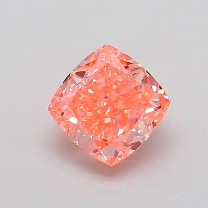 Loose Lab Diamond - IGI Cushion Modified 2.51ct Fancy Vivid Orangey Pink VVS2: Loose Lab Diamond - IGI Cushion Modified 2.51ct Fancy Vivid Orangey Pink VVS2 Experience the vibrant beauty of a lab-grown diamond, certified by IGI as Fancy Vivid Orangey Pink, with exceptional clari
