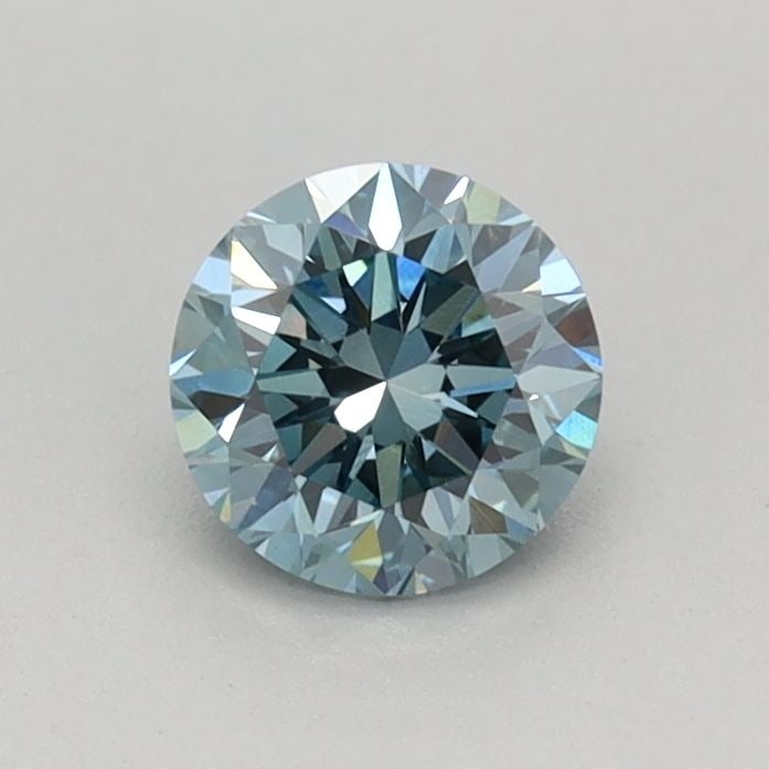 IGI Round 0.42ct Fancy Vivid Blue VVS2 Loose Lab Diamond: IGI Round 0.42ct Fancy Vivid Blue VVS2 Loose Lab Diamond Experience the breathtaking beauty of a Fancy Vivid Blue lab diamond, certified by the International Gemological Institute (IGI). This stunning