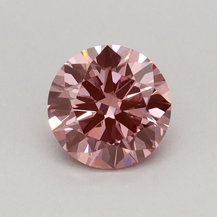 IGI Round 0.4ct Fancy Vivid Pink VVS2 Loose Lab Diamond: IGI Round 0.4ct Fancy Vivid Pink VVS2 Loose Lab Diamond Experience the beauty of nature in a lab-grown diamond, certified by IGI as Fancy Vivid Pink with exceptional clarity and cut. This 0.4ct gem bo