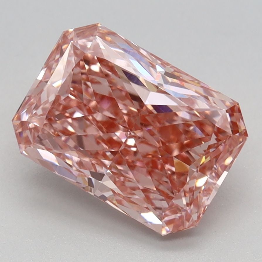 IGI Radiant 2.17ct Fancy Vivid Pink VVS2 Loose Lab Diamond: IGI Radiant 2.17ct Fancy Vivid Pink VVS2 Loose Lab Diamond Experience the unparalleled beauty of a lab-grown diamond, certified by IGI as Fancy Vivid Pink with exceptional clarity and cut. This stunni