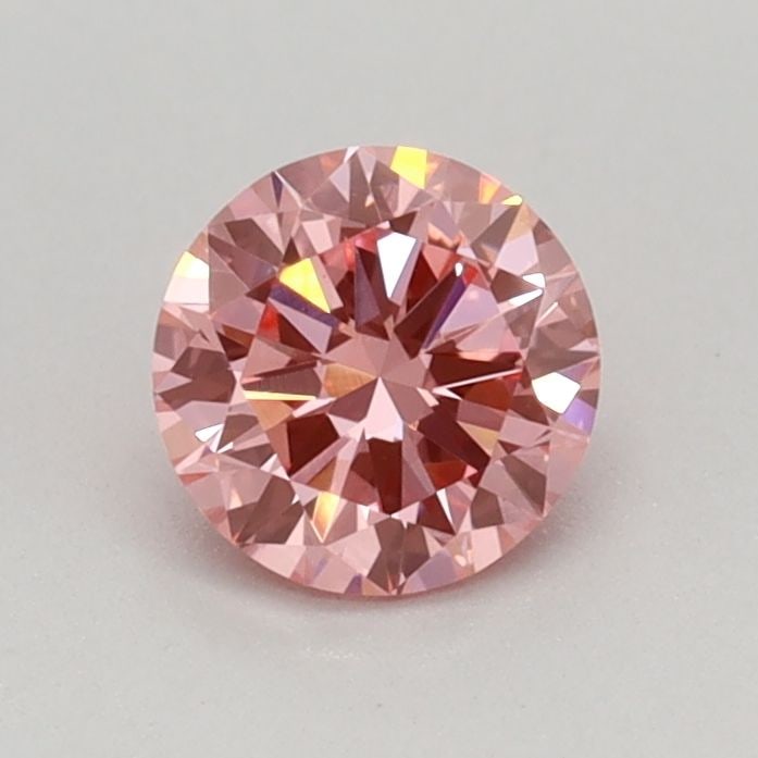 IGI Round 0.44ct Fancy Vivid Pink VVS2 Loose Lab Diamond: IGI Round 0.44ct Fancy Vivid Pink VVS2 Loose Lab Diamond Experience the rare beauty of a Fancy Vivid Pink diamond, one of the most coveted colors in nature. This 0.44ct lab-grown gem boasts