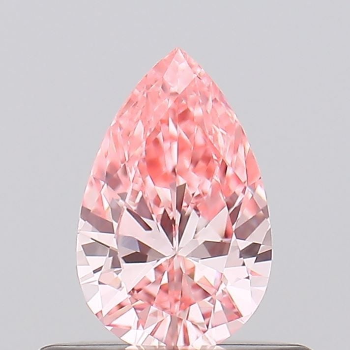 Loose Lab Diamond - Pear 0.36ct Fancy Intense Pink VVS2: Loose Lab Diamond - Pear 0.36ct Fancy Intense Pink VVS2 A truly unique and breathtakingly beautiful lab-grown diamond, this 0.36ct Fancy Intense Pink pear-shaped gemstone boasts exceptional clarity (V