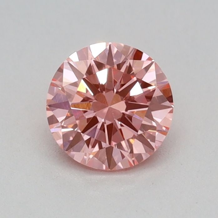 IGI Round 0.31ct Fancy Vivid Pink VVS2 Loose Lab Diamond: IGI Round 0.31ct Fancy Vivid Pink VVS2 Loose Lab Diamond Experience the beauty of a lab-grown diamond, certified by IGI and boasting exceptional clarity with a VVS2 grade. This Fancy Vivid Pink gem sh