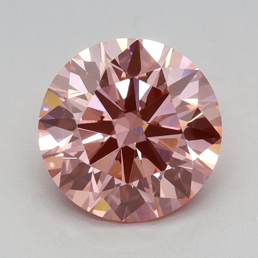IGI Round 1.58ct Fancy Vivid Pink VVS2 Ideal Loose Lab Diamond: IGI Round 1.58ct Fancy Vivid Pink VVS2 Ideal Loose Lab Diamond Experience the beauty of nature in this stunning 1.58ct Fancy Vivid Pink VVS2 Ideal lab-grown diamond, certified by IGI and boasting exce