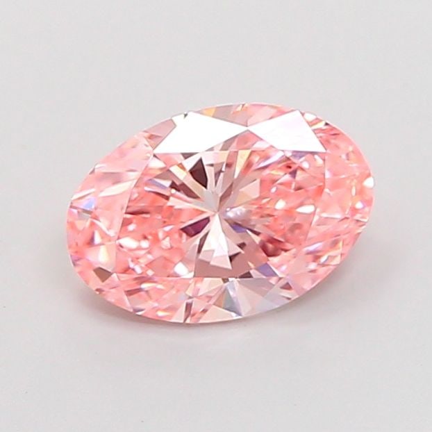 IGI Oval 1.53ct Fancy Vivid Pink VVS2 Loose Lab Diamond: IGI Oval 1.53ct Fancy Vivid Pink VVS2 Loose Lab Diamond Experience the rare beauty of a Fancy Vivid Pink diamond, one of the most coveted colors in nature. This exquisite 1.53ct lab-grown gem boasts e