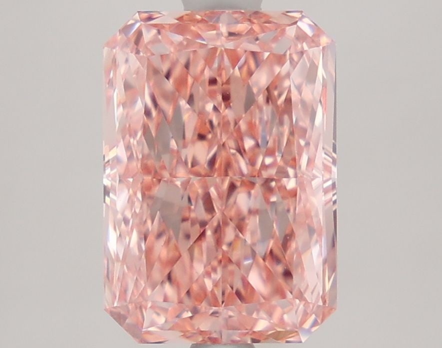 IGI Radiant 3.39ct Fancy Intense Pink VVS2 Loose Lab Diamond: IGI Radiant 3.39ct Fancy Intense Pink VVS2 Loose Lab Diamond Experience the rare beauty of a Fancy Intense Pink diamond, one of the most coveted colors in the world of gemstones. This exquisite 3.39ct